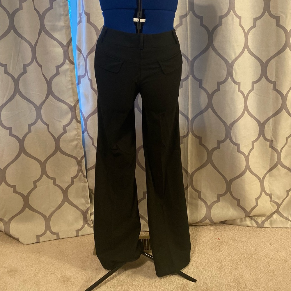 BEBE black straight leg slacks